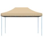 vidaXL Tente de réception pliable escamotable beige 440x292x315 cm