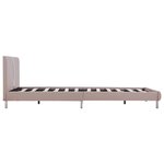 vidaXL Cadre de lit Cappuccino Similicuir 140x200 cm