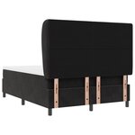 vidaXL Lit à Sommier avec Matelas Vert Foncé 90x190 cm en Velours