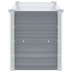 vidaXL Lit surélevé de jardin Acier galvanisé 160x40x45 cm Gris