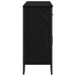 vidaXL Buffet Chêne noir 97 x 32.5 x 74.5 cm Bois d'ingénierie