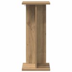 vidaXL Support de Plante Chêne artisanal 25 x 25 5 x 60 5 cm