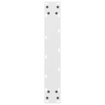vidaXL Pieds de table de bar Blanc 2 pièces 50 x (100-101) cm Acier