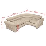Intex Canapé d'angle gonflable 257x203x76 cm 68575NP