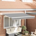 vidaXL Cadre de Store Rétractable à Opération Manuelle 2 5x2 cm Métal