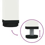 vidaXL Buffet haut blanc 68x39x103 5 cm acier