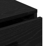 vidaXL Buffet Chêne Noir 40x41x75 cm Bois d'ingénierie