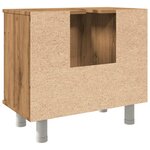 vidaXL Armoire de salle de bain chêne artisanal 60x32x53 5 cm