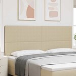 vidaXL Tête de lit LED avec des lumières à LED Vert gris 200 cm tissu