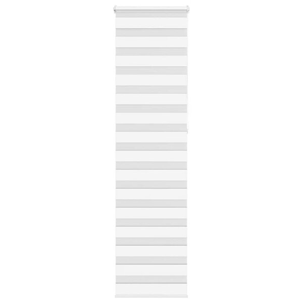 vidaXL Store zèbre blanc 55x230 cm largeur du tissu 50 9 cm polyester