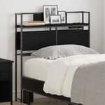 vidaXL Tête de lit de rangement Chêne noir 75 cm Bois d'ingénierie