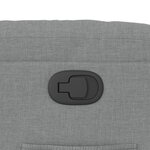 vidaXL Fauteuil inclinable Gris clair Tissu
