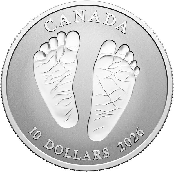 Monnaie WELCOME TO THE WORLD Argent 10$ Canada 2026 (PRÉCOMMANDE)