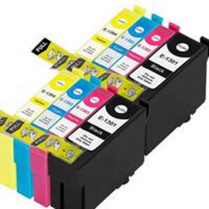Pack de 8 cartouches compatibles t13 pour imprimantes epson