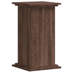 vidaXL Support pour plantes chêne marron 33x33x60 cm bois d'ingénierie