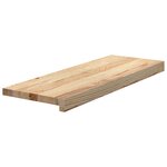vidaXL Marches d'escalier 8 Pièces non traité 70x25x2cm bois chêne massif