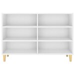 vidaXL Buffet blanc 103 5x35x70 cm bois d'ingénierie