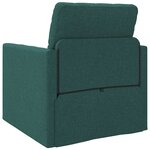 vidaXL Canapé-lit avec coussin Vert foncé 74 x 77 x 81 cm tissu