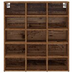 vidaXL Cabinet à chaussures Bois ancien 103x30x51 cm Bois d'ingénierie