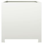 vidaXL Jardinière blanc 50x50x50 cm acier