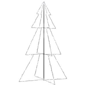 vidaXL Arbre de Noël cône 240 LED d'intérieur/d'extérieur 118x180 cm