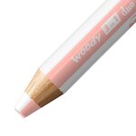 Crayon multi-talents woody 3 in 1 duo blanc-abricot x 5 STABILO