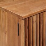 vidaXL Table de chevet faite main Marron Teck 40 x 30 x 45 cm