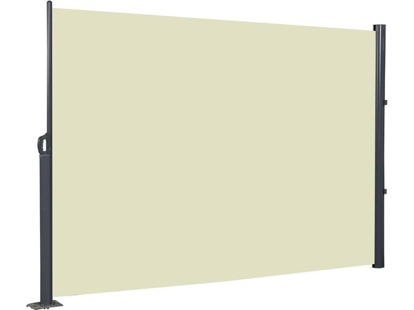 Paravent rétractable "Vento" - 3 x 1.6 m - Ecru