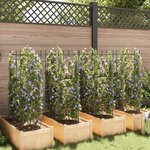 vidaXL Cages à tomates 8 Pièces 116 cm acier et PP