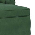 vidaXL Chaise lounge avec jupe Vert Jungle 91 x 157 x 91 cm