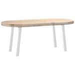 vidaXL Pieds de table basse 4 pièces Blanc 30 cm Acier