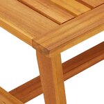 vidaXL Table basse Marron Bois d'acacia massif