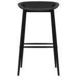vidaXL Chaises de bar lot de 2 noir