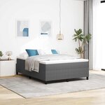 vidaXL Cadre de lit plateforme Gris clair 140 x 200 cm
