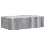 vidaXL Table d'appoint murale Sonoma gris 59 x 34 5 x 17 cm