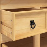 vidaXL Buffet Corona marron 112x44x78 cm bois massif pin mexicain