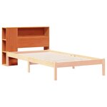 vidaXL Tête de lit avec rangement cire marron 100cm bois massif de pin