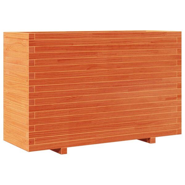 vidaXL Jardinière cire marron 110x40x72 cm bois de pin massif