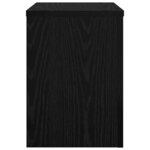 vidaXL Support de Plante 2 Pièces Chêne noir 25 x 25 x 35 cm