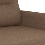 vidaXL Canapé à 3 places Marron 180 cm Tissu