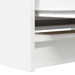 vidaXL Meuble TV blanc 80x35x54 cm bois d'ingénierie