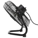 vidaXL Ventilateur de sol 3 vitesses 40 cm 40 W Noir