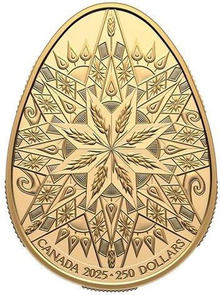 Pièce de monnaie en Or 250 Dollars g 58.5 Millésime 2025 Pysanka PYSANKA