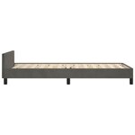 vidaXL Cadre de lit sans matelas gris foncé 90x190 cm velours