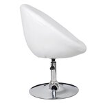 vidaXL Tabouret de bar Blanc Similicuir