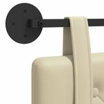 vidaXL Tête de lit suspendue Crème Simili cuir