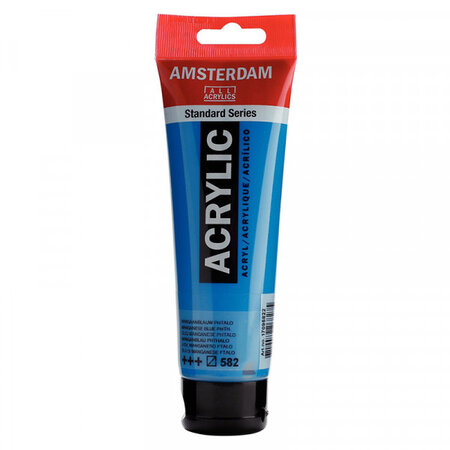 Peinture acrylique en tube - bleu mangan - 120ml - amsterdam