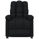 vidaXL Fauteuil de massage Noir Tissu