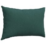 vidaXL Coussins de canapé 2 Pièces Vert foncé 60 x 40 cm tissu