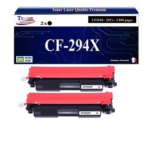 T3AZUR -2x Toners compatibles avec HP CF294X (94X) pour HP LaserJet Pro MFP M118dw  M148dw  M148fdw